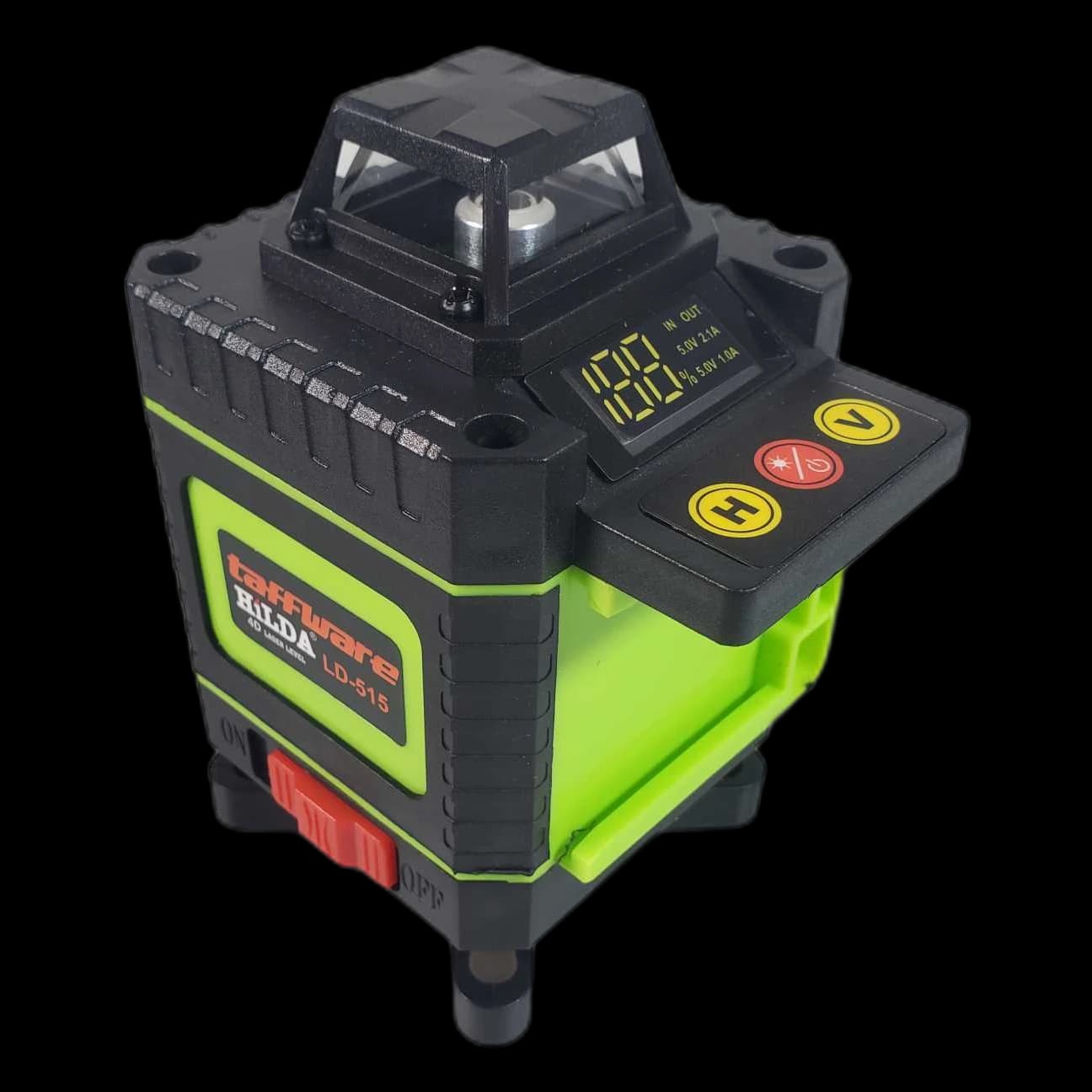 Laser level 4D untuk memproyeksikan garis referensi kerataan bangunan